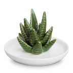 Ceramic Aloe Vera Succulent Ring Holder and Jewelry Dish