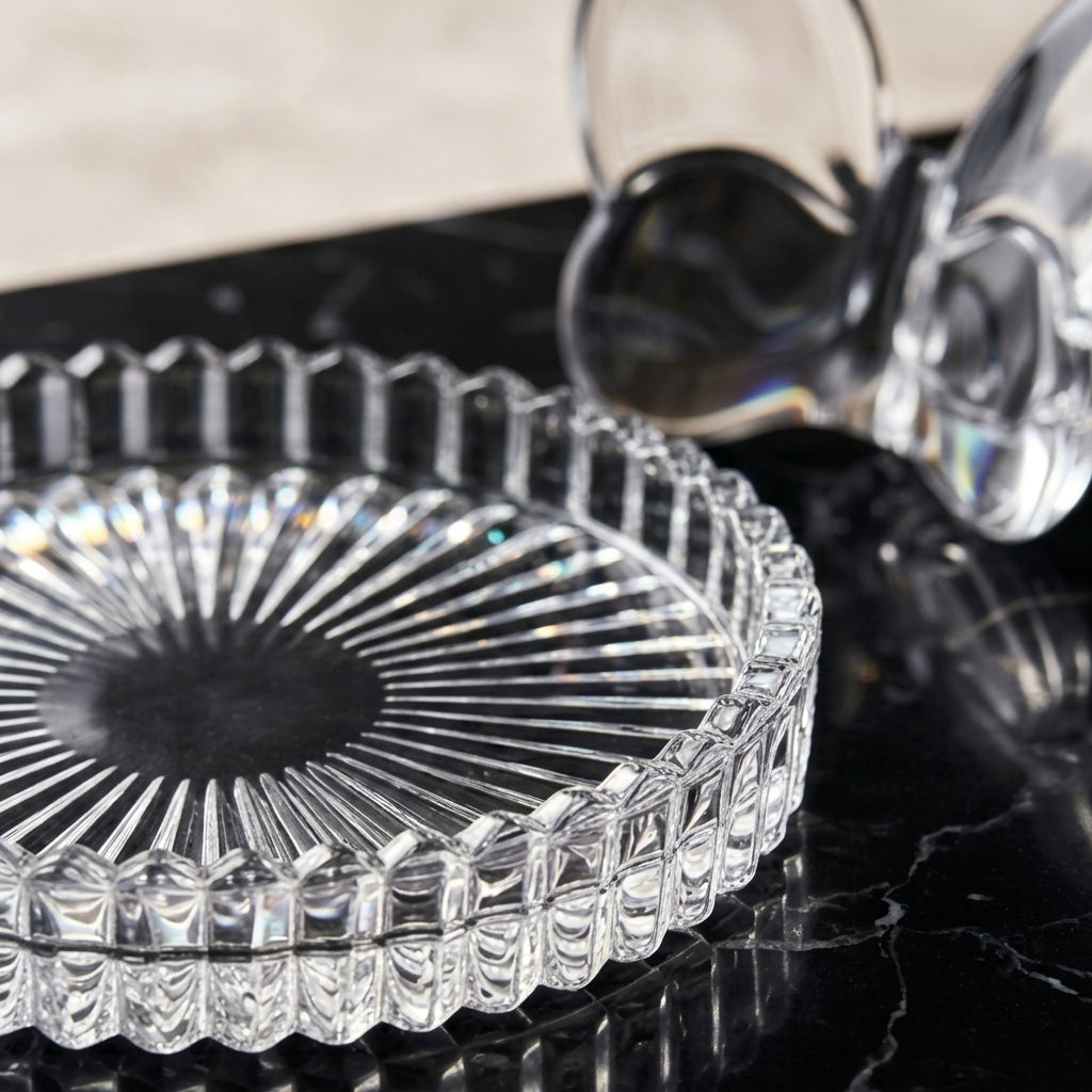 Crystal Butterfly Ring Holder Tray