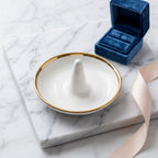 Classic Ivory Ceramic Ring Holder