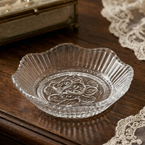 Radiant Clear Glass Ring Holder