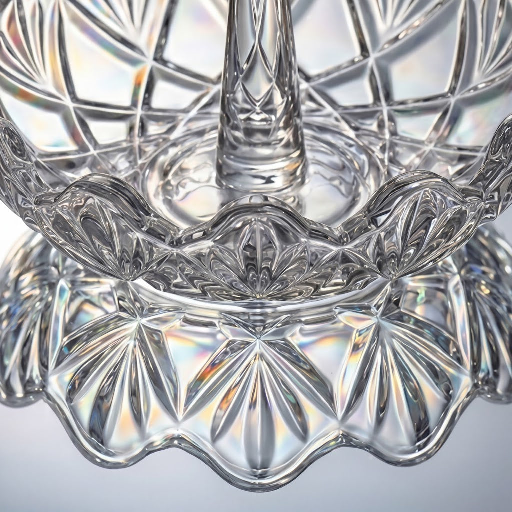 Crystal Petal Glass Ring Holder