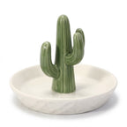 Ceramic Saguaro Cactus Ring Holder and Jewelry Dish