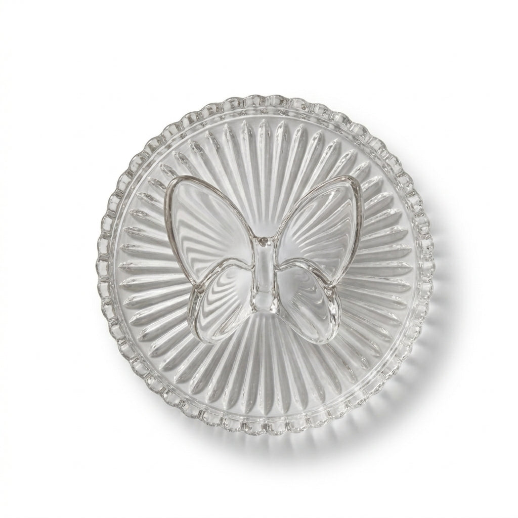 Crystal Butterfly Ring Holder Tray