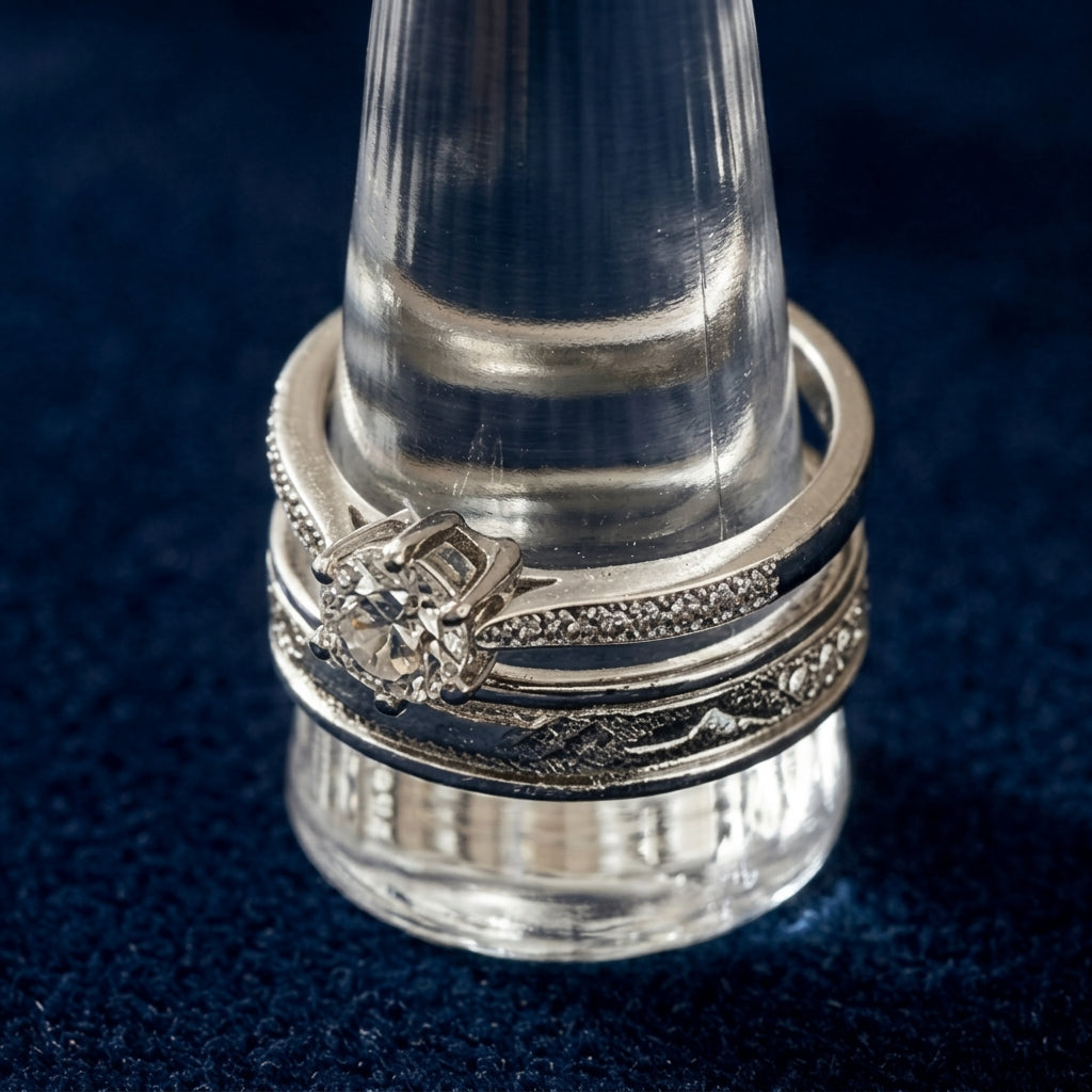 Radiant Clear Glass Ring Holder