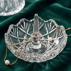 Crystal Petal Glass Ring Holder