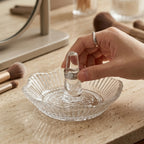 Radiant Clear Glass Ring Holder