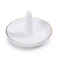 Classic Ivory Ceramic Ring Holder