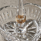 Crystal Heart Glass Ring Holder